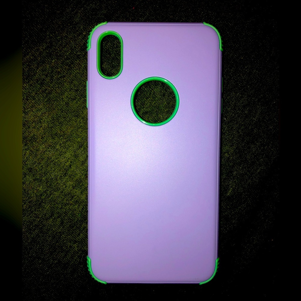 iPhone XS Max/ iPhone 8 Plus Purple & Teal 2 - Piece Phone Case